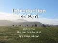 Introduction to Perl