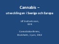 Cannabismissbrukets utbredning i Sverige och i övriga Europa