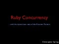 Ruby Concurrency and EventMachine