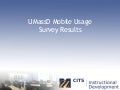 UMassD Mobile Usage Survey Results