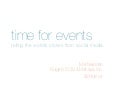 HCIL Symposium: Time for Events