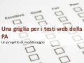 Una griglia per i test web dell PA