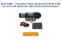 Unbeatable price   champion power equipment 40252 4500 lb. atv  utv winch kit with universal hitch mount