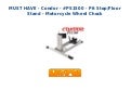Unbeatable price   condor - ps1500 - pit stop floor stand - motorcycle wheel chock
