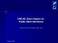 UNCAC -  Direct Impact on Public Administrations