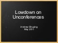Unconferences Carterette Webinars