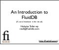 An Introduction to FluidDB