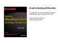 Understanding metadata - practical spia book
