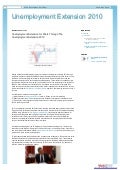 MN Unemployment Extension of Unemployment Extension 2010