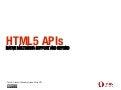 HTML5 APIs - native multimedia support and beyond - University of Leeds 05.05.2011