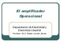 Unidad 1 El Amplificador Operacional X