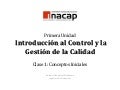 Unidad 1 control y gestión de calidad