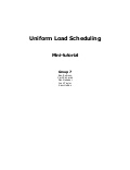 Uniform Load Scheduling