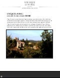 UNIQUE LIVING:  LUXURY WITH EVERY HOME