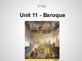 Unit 11   baroque