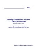Ace Maths Unit Six: Teaching All Children Mathematics. Reading 1: Guidelines for Inclusive Learning Programmes (pdf)