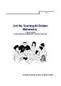  Ace Maths Unit Two: Developing Understanding in Mathematics (word)