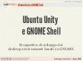 Ubuntu Unity e GNOME Shell