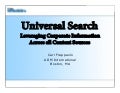 Universal Search webinar