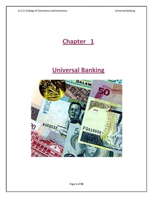 Universal banking final