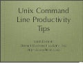 Unix Command Line Productivity Tips