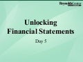 Unlocking Financial Statements - Day 5 (2012) by Jimmy Gentry