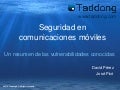 Un paseo por la seguridad de las comunicaciones móviles (2G/3G) de voz y datos