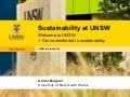 UNSW&rsquo;s Commitment to Sustainable Practices