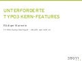 Unterforderte TYPO3 Kern-Features