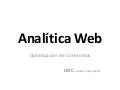 Analítica Web. Mayo 2012. UOC