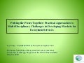 Putting the Pieces Together: Practical Approaches to Multi-Disciplinary Challenges in Developing Markets for Ecosystem Services
