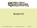 Urban Organic Gardener Speaker Kit