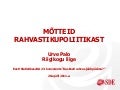 Urve Palo: Mõtteid rahvastikupoliitikast
