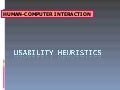 Usability Heuristics