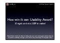 Usability Award Presentatie 80515