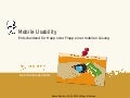 Usability Im Mobile Web