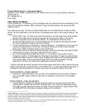 Foot and Mouth Disease – Assessment Report
