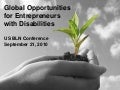 Global Opportunities for Entrepreneurs with Disabilities