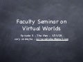 USC Faculty Seminar 03.25.08