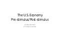 Us economy before and after stimulus