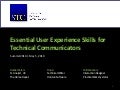 Essential UX Skills for Technical Communicators (STC Summit 2010)