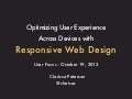 Optimizing User Experience with Responsive Web Design