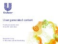 User generated content in Unilever