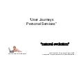 User Journeys, Personal Services, Natural Evolution