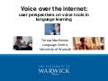 User perspectives