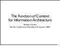 Beyond Findability: Context