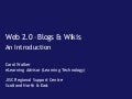 Web 2.0: Blogs & Wikis, Adam Smith College