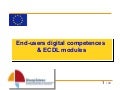End-users digital competences & ECDL