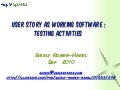 Shirly Ronen - User story testing activities