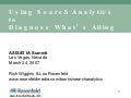 Using Search Analytics to Diagnose What’s Ailing your Information Architecture